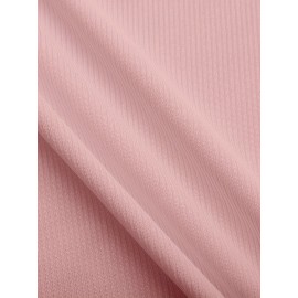 Sold Ribbed Elastic Waist Shorts, Casual Basic Shorts For Summer & Spring, Women's Clothing Sold Ribbed Elastic Waist Shorts, Casual Basic Shorts For Summer & Spring, Women's Clothing