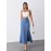 Women'S High-Waist Mermaid Denim Skirt, Casual Style, Non-Stretch Cotton Blend, Solid Color, with Zipper Detail, for Spring/Summer/Fall - Woven Fish Tail Skirt